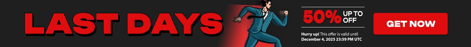 Last Sale Day! Save up to 50% off!